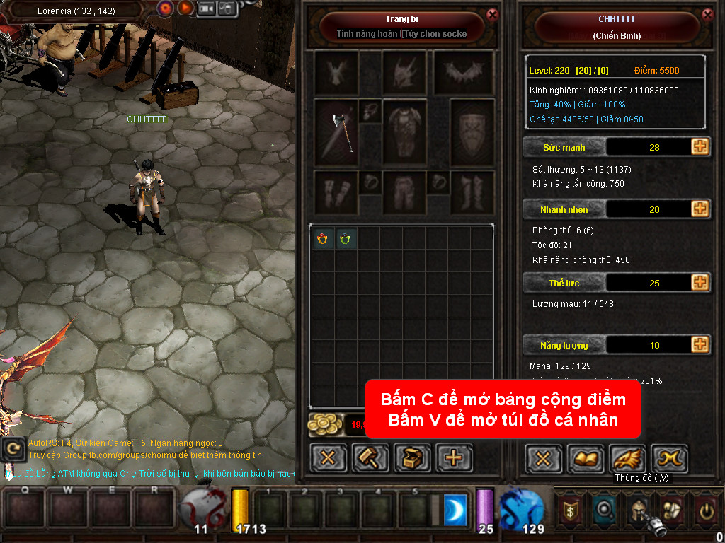 Chức năng chính của Game MU Hủy Diệt